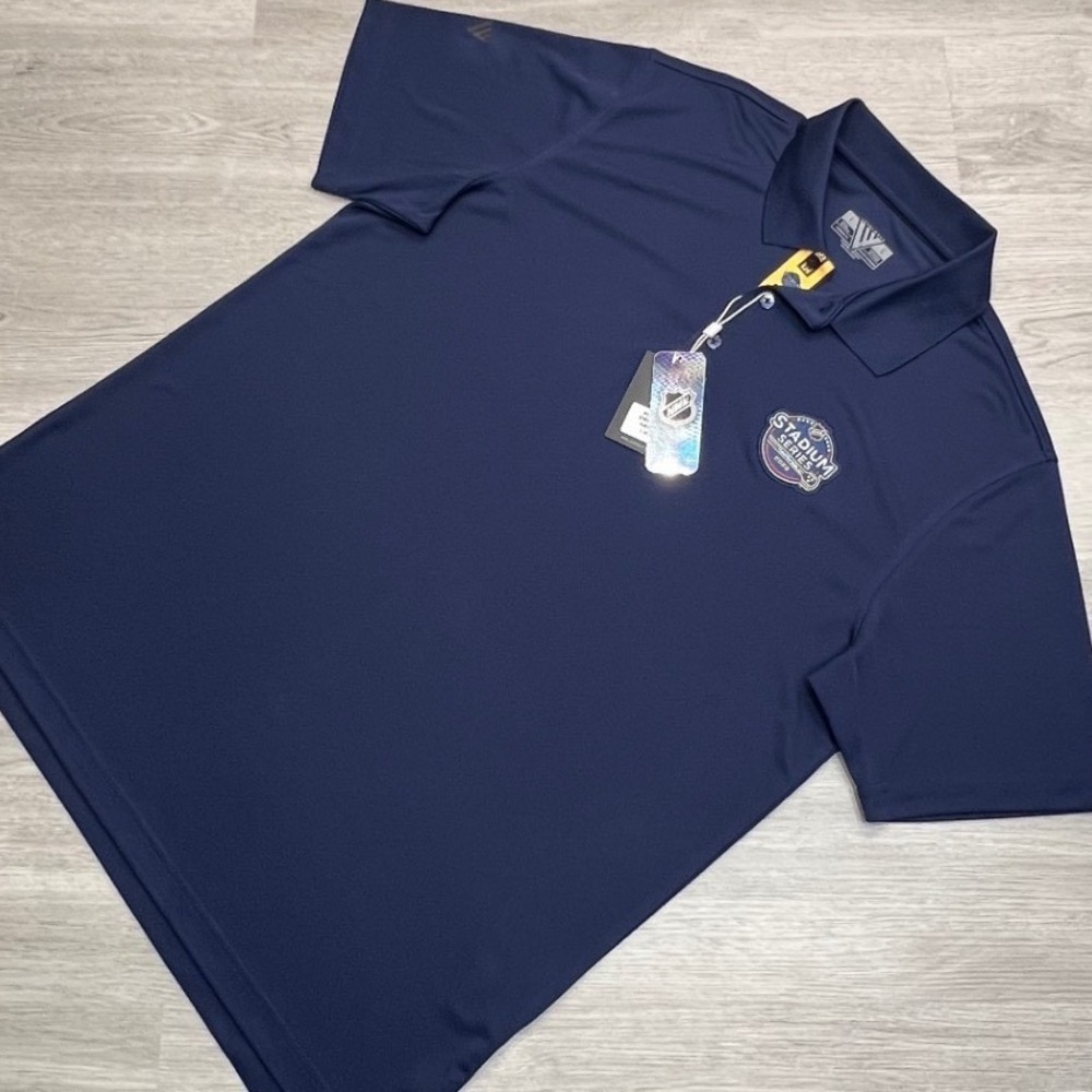 Levelwear NHL Stadium Series 2022 Nashville Navy Blue Polo Shirt Men's Large‎